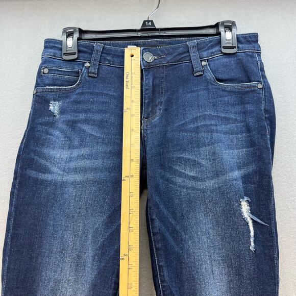 Kut From The Kloth Jeans Women's 0 Dark Blue Catherine Boyfriend Preppy Normcore - Picture 4 of 16